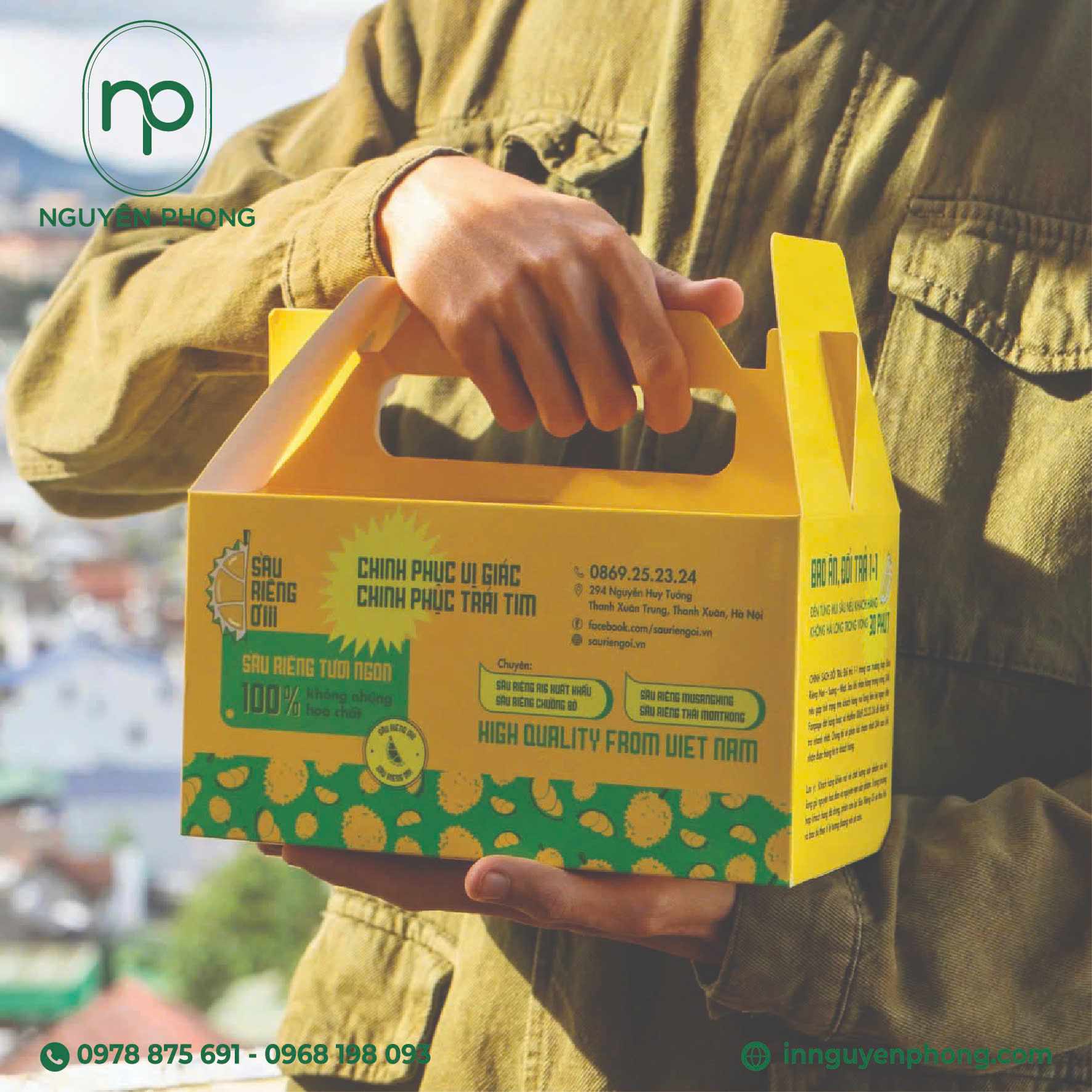 Hộp sầu riêng giúp sản phẩm trở nên bắt mắt hơn